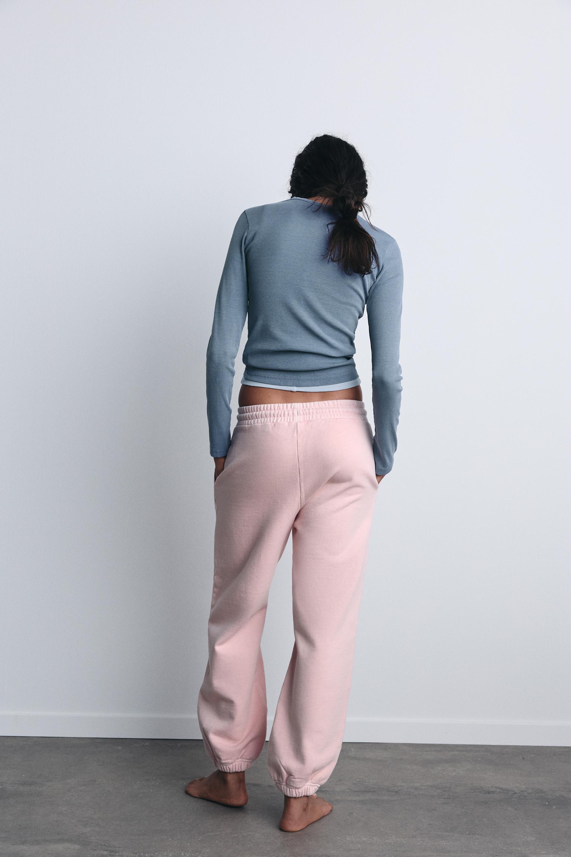 Pantalon shops rosa hombre zara