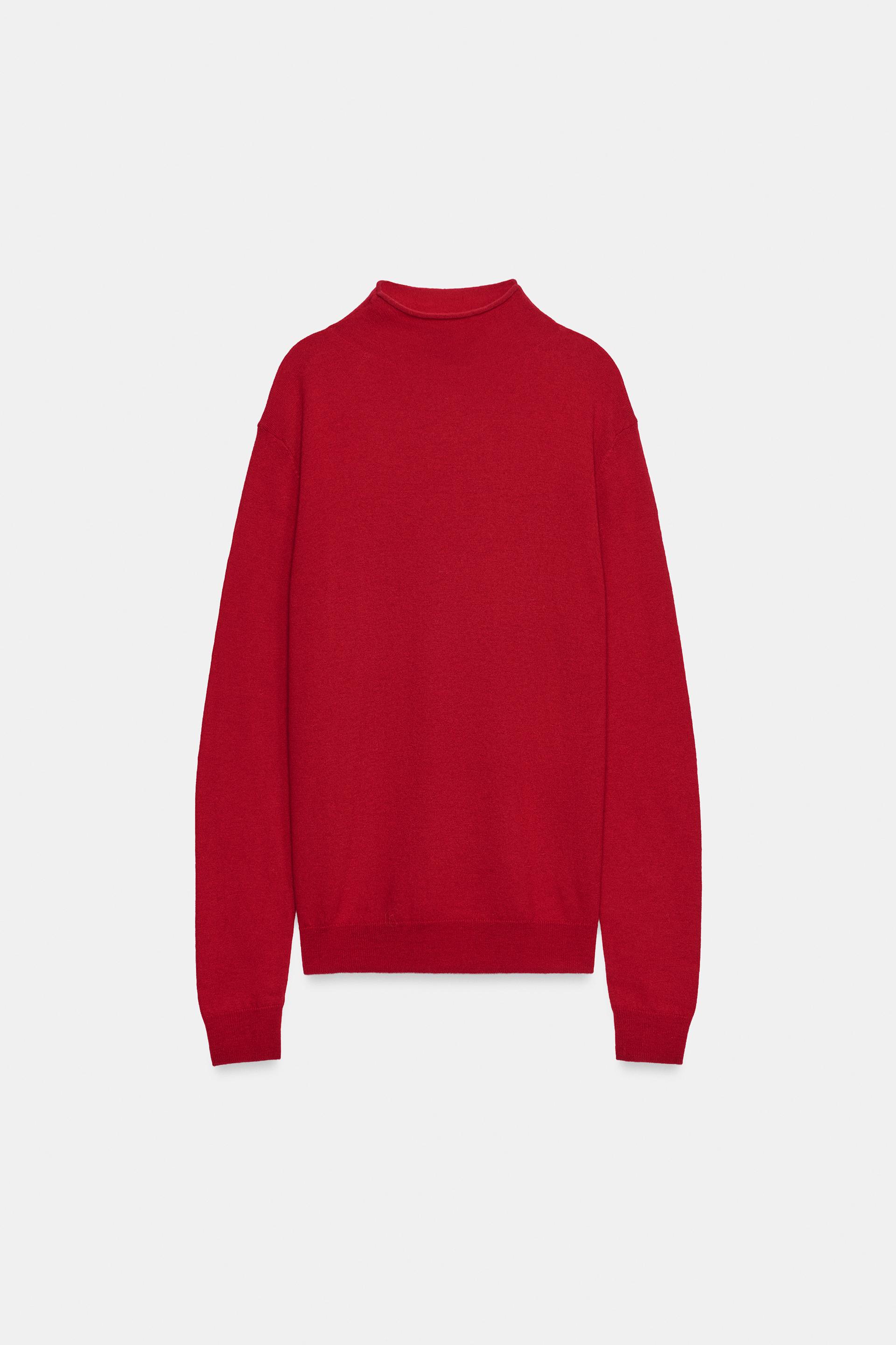EXTRA-SOFT 100% WOOL MOCK NECK SWEATER thumbnail 6