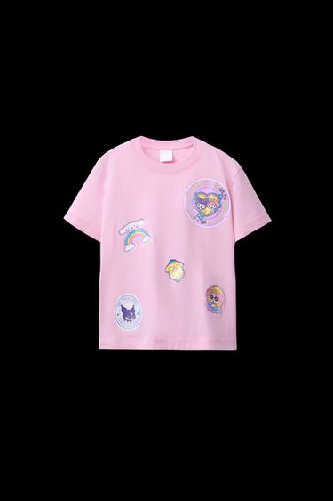 CAMISETA PARCHES KUROMI © SANRIO - Rosa de Zara - Imagen 0