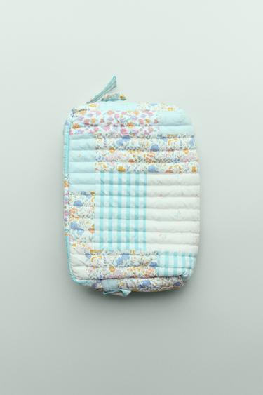 GEFÜTTERTER PATCHWORK-KULTURBEUTEL - Cremefarben / meliert von Zara