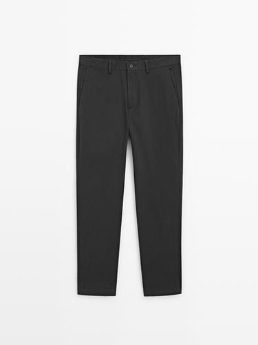 Zara 100% cotton slim fit trousers - Gray