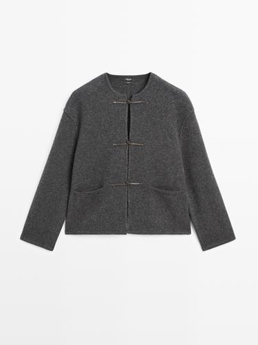 Cárdigan punto detalle botones - Gris de Zara