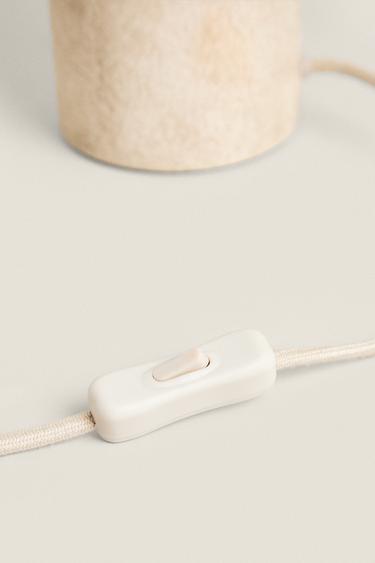 CERAMIC MINI TABLE LAMP - Ecru by Zara - Image 4