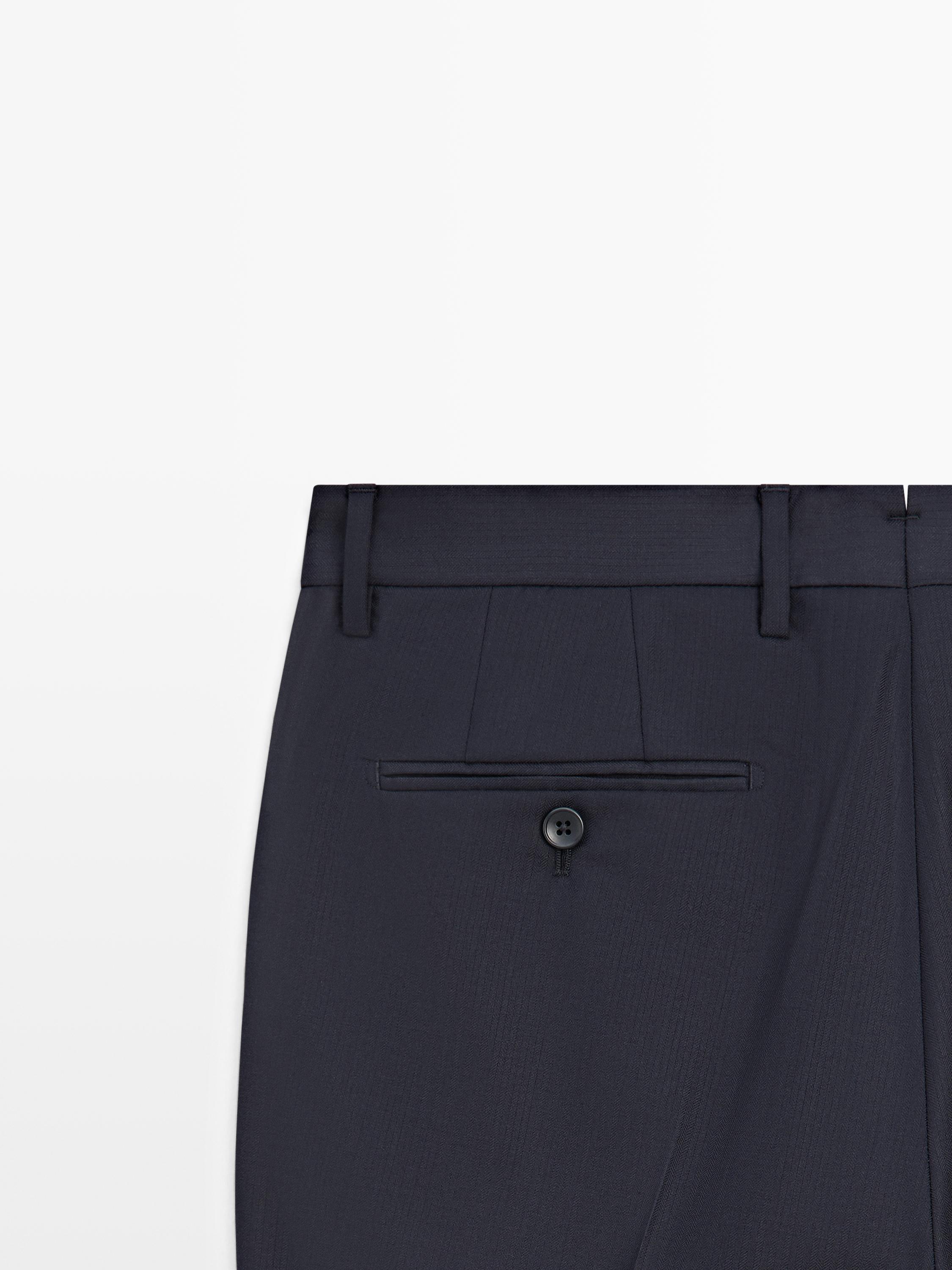 Pantalon costume laine froide