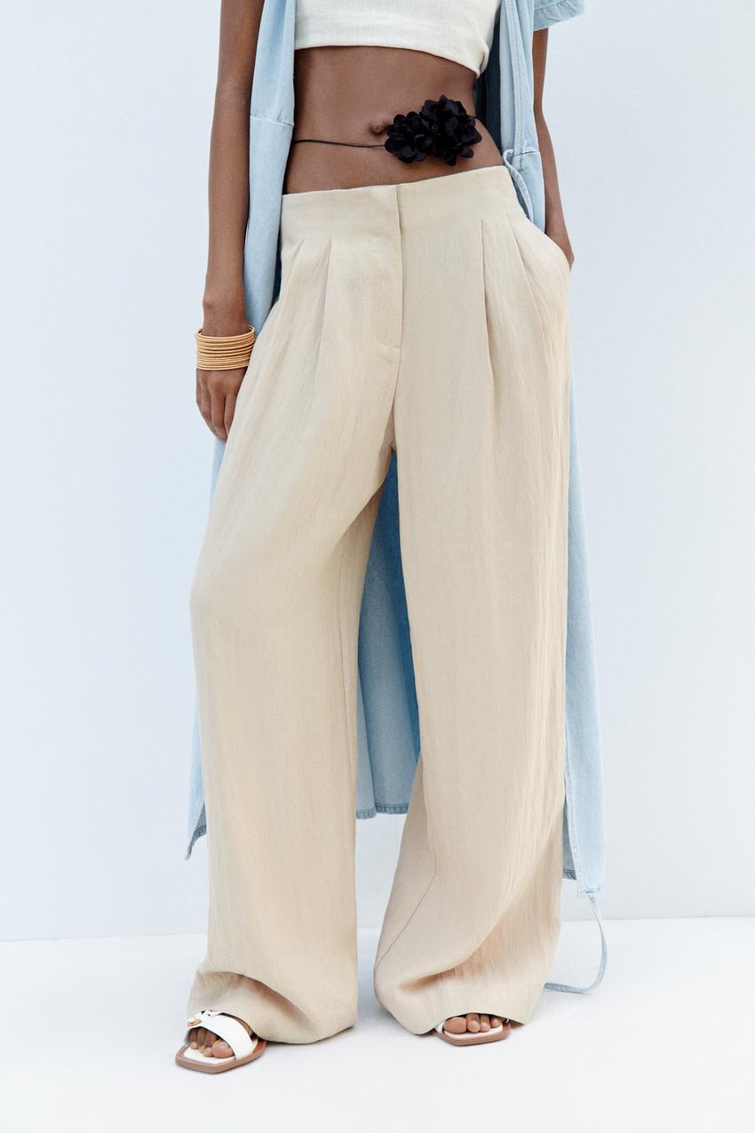 Front Pleat Loose Fit Trousers