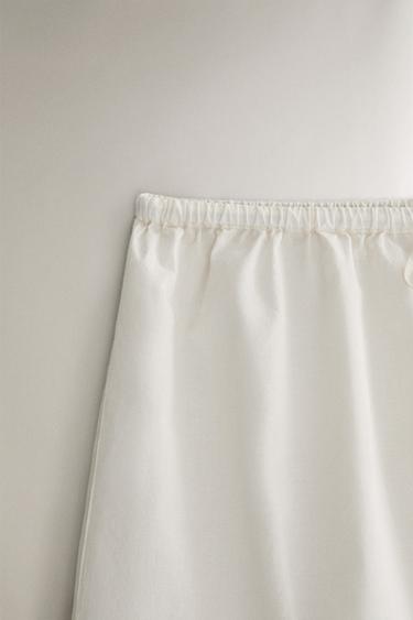 EMBROIDERED COTTON SHORTS - Ecru by Zara - Image 2