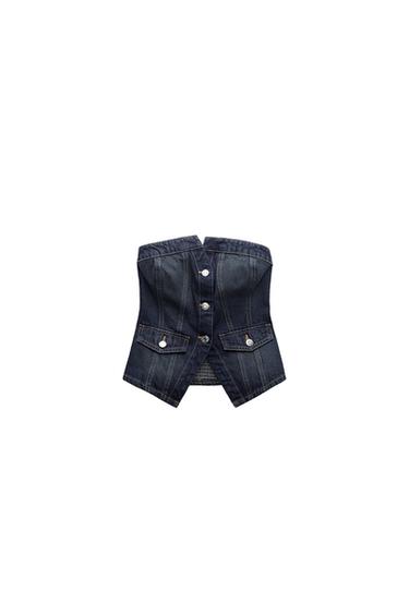 TOP DENIM TRF PALABRA DE HONOR