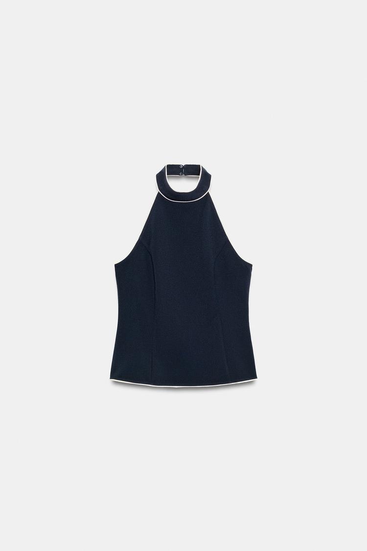 TOP HALTER CON CONTRASTE 6