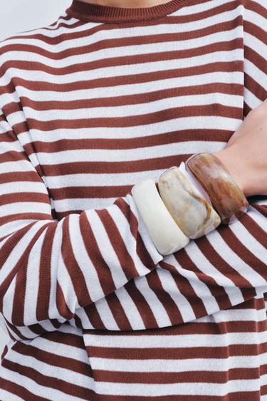 LOT DE 3 BRACELETS RIGIDES - Écru de Zara - Image 1
