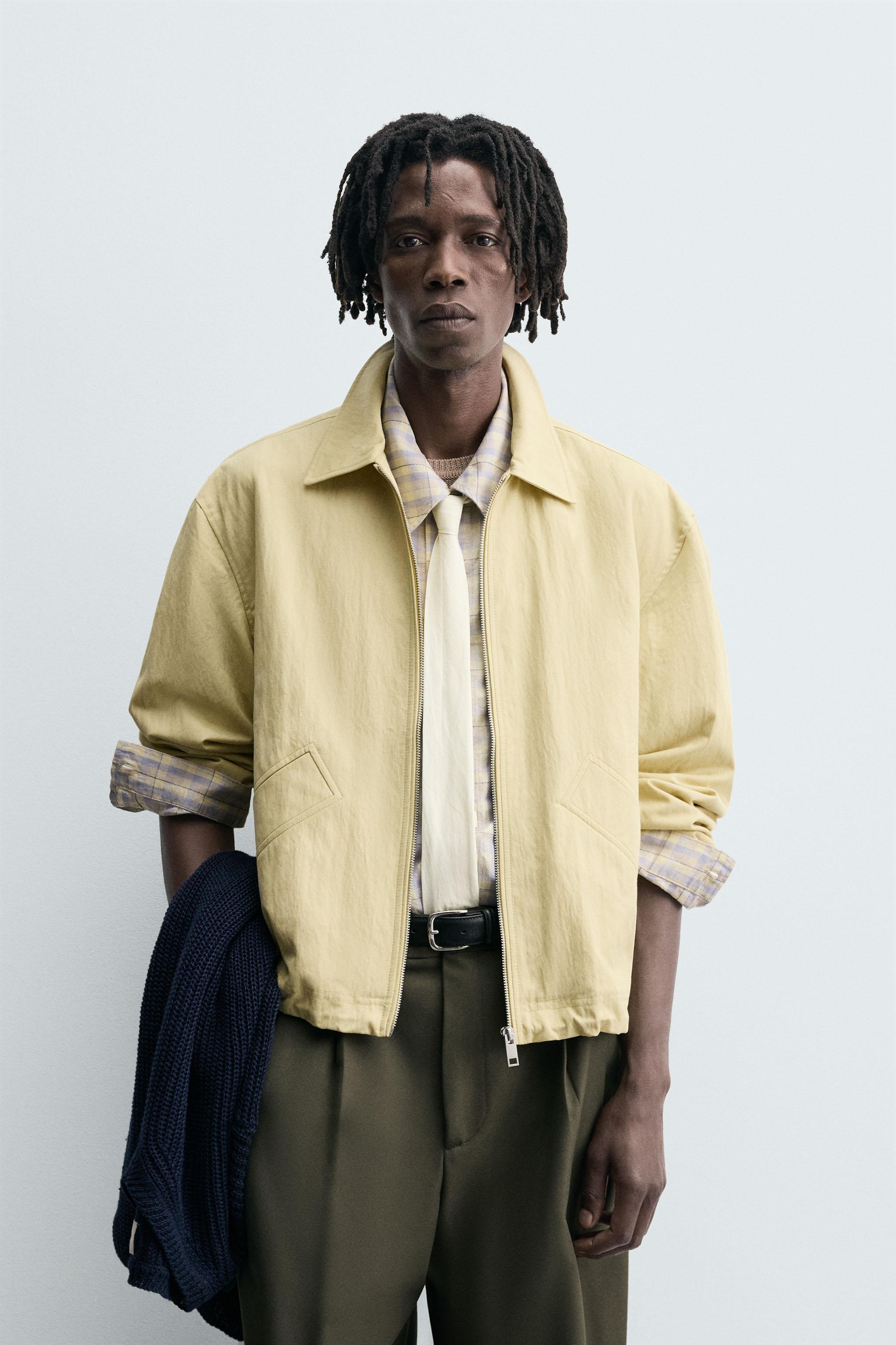 ZARA オーバーサイズ CROPPED-FIT ジャケット CROPPED FIT JACKET - Red | ZARA United States