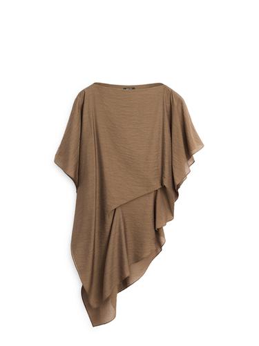 Zara Asymmetric cape-style flowing blouse - 549
