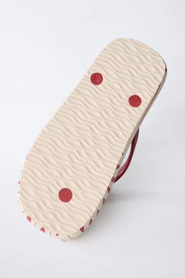 SANDALES DE BAIN CŒUR - Rouge de Zara - Image 6