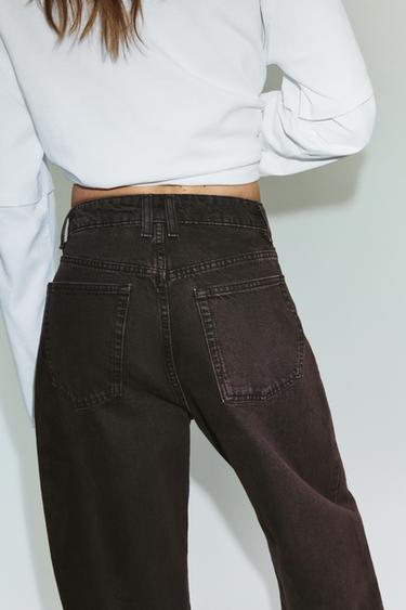 TRF BARREL HIGH-WAIST JEANS - Brown by Zara - Image 5
