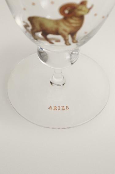 VERRE À VIN ZODIAQUE BÉLIER | MARISA BERENSON - Transparent de Zara - Image 3