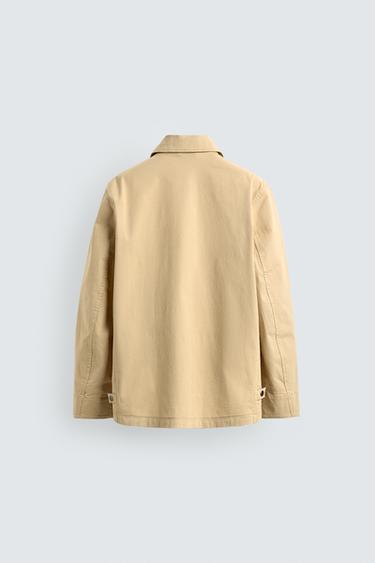 BLOUSON REGULAR FIT À POCHES - Jaune clair de Zara - Image 8