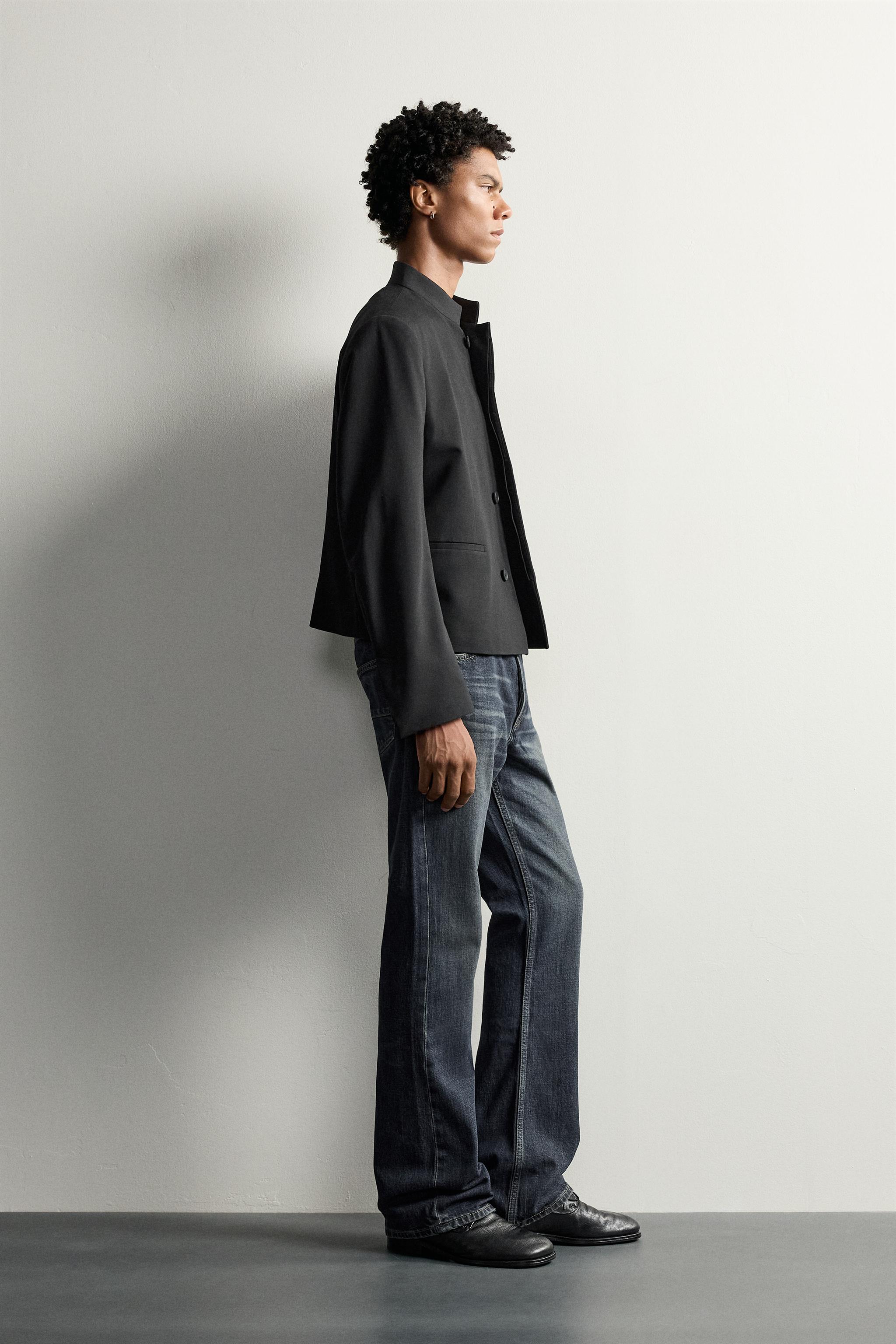 クロップドフィット ポケット ブレザー - ブラック | ZARA Japan / 日本