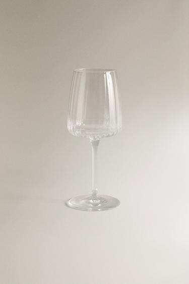 GLASS WITH LINES - Transparent by Zara