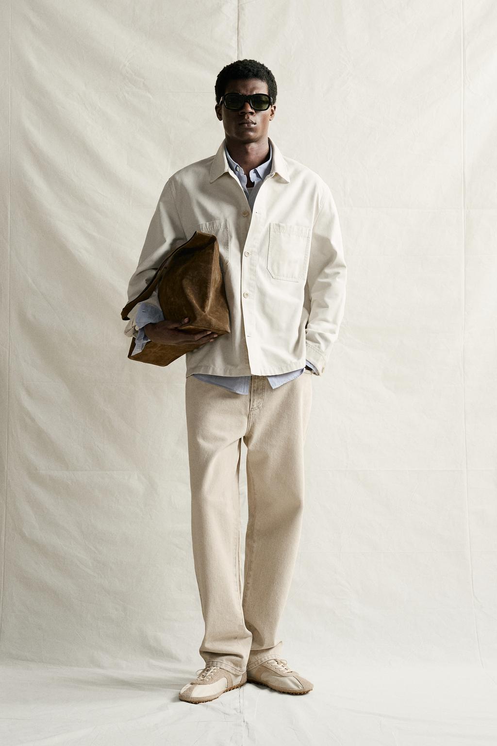 Zara Regular fit kanvas üst köynək