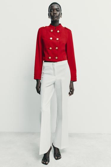 CAZADORA ALAMARES - Rojo de Zara