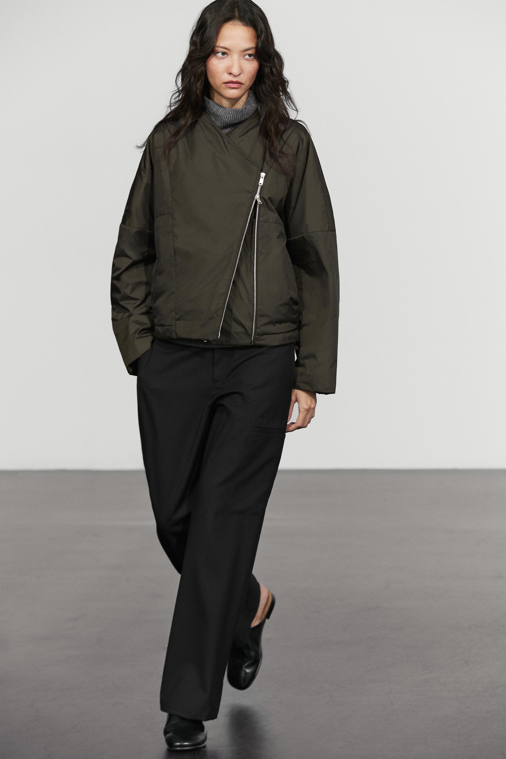 Lightweight quilted bomber jacket