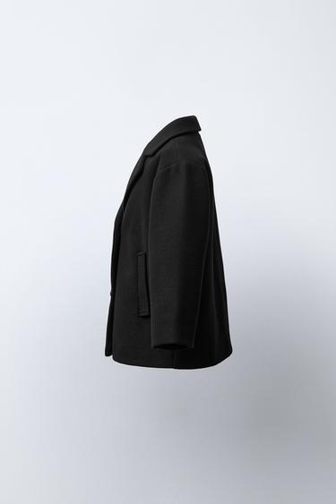 CLOTH COAT - Black by Zara - Image 2