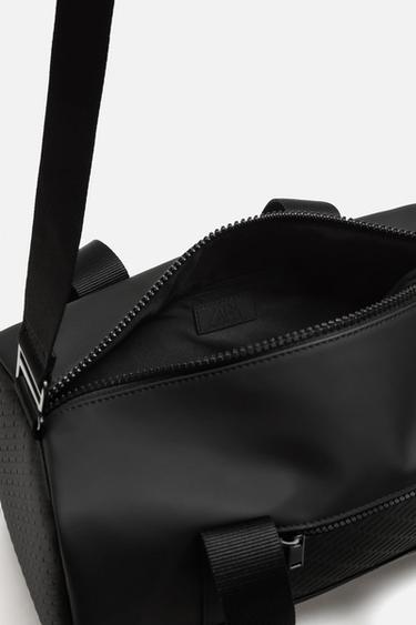RUBBERISED CROSSBODY BAG - Black by Zara - Image 3