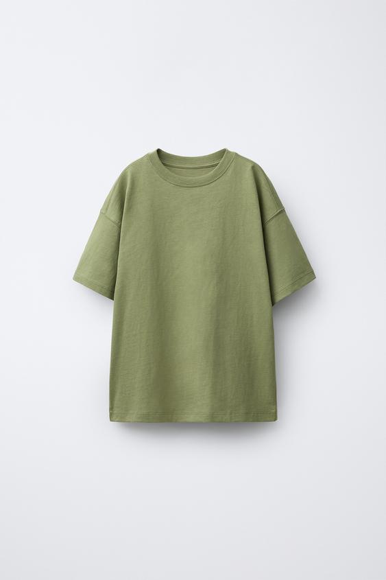 PLAIN T-SHIRT - Green by Zara - Image 0