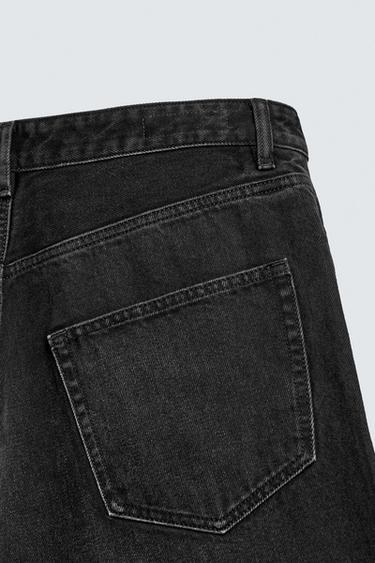 Zara BAGGY FIT JEANS - Charcoal