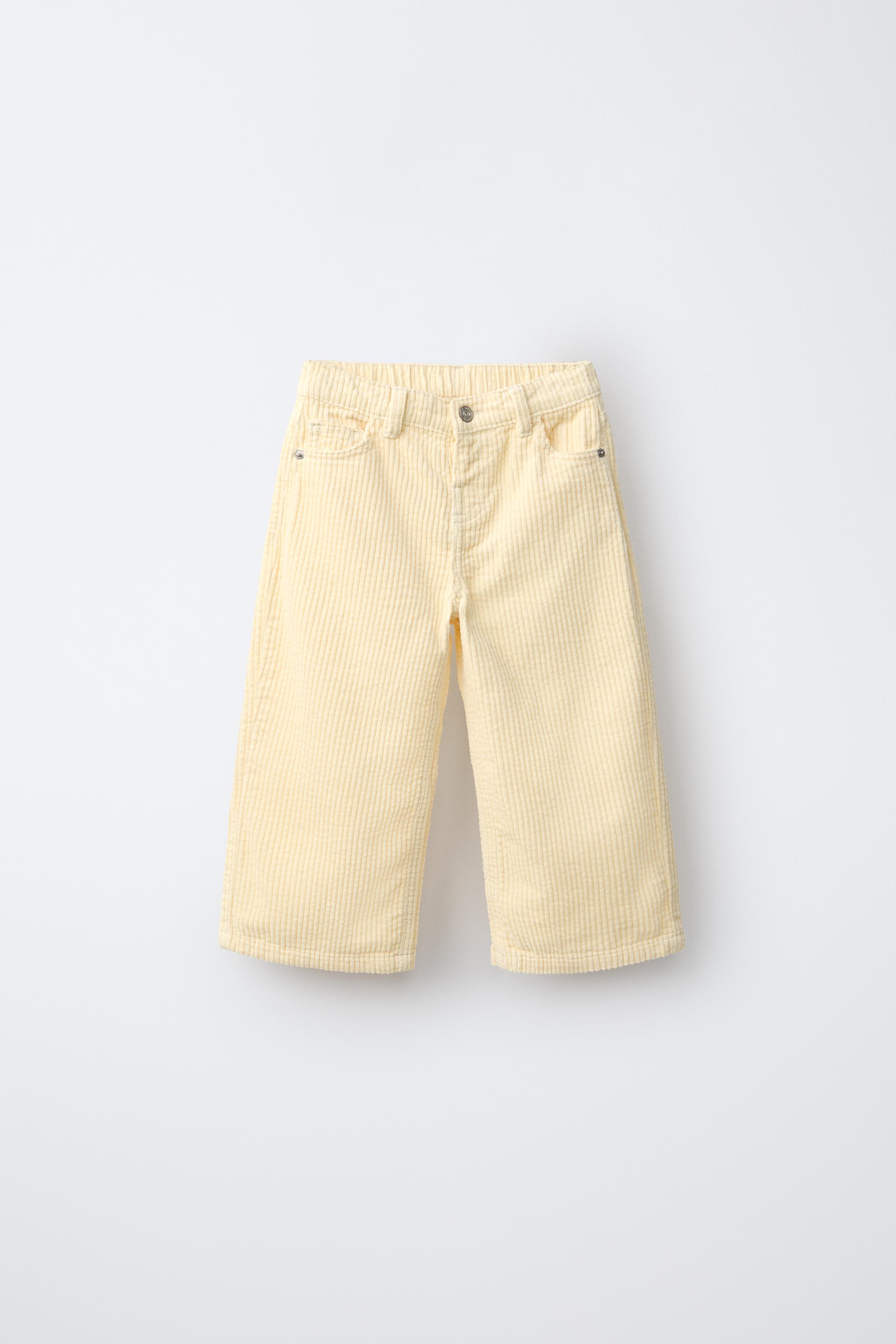PANTALON LARGE EN VELOURS CÔTELÉ