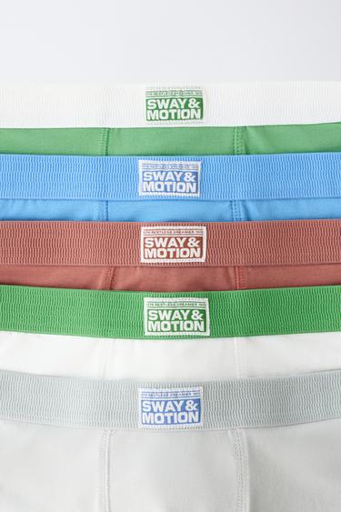 AGES 6-14 / 5-PACK OF LABEL BOXERS - Multicoloured by Zara