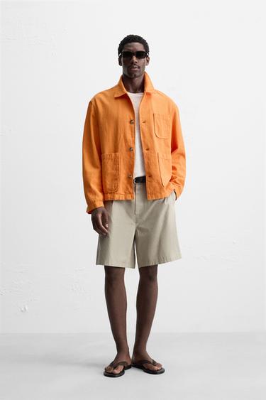 PELLAVA-PUUVILLAPÄÄLLYSPAITA - Orange Zaralta