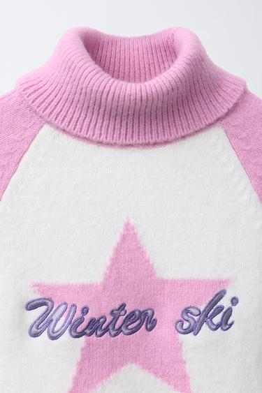 COLOUR BLOCK KNIT JUMPER SKI COLLECTION - Pink by Zara - Image 2