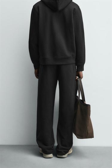 PANTALON JOGGER COUPE REGULAR - Noir de Zara - Image 2