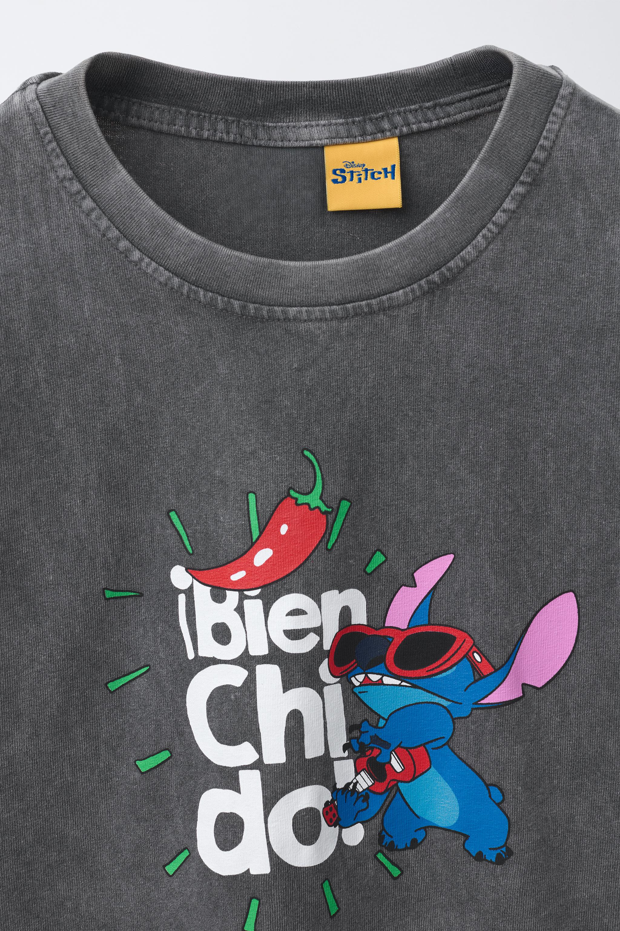 LILO & STITCH © DISNEY WASHED EFFECT T-SHIRT - Anthracite
