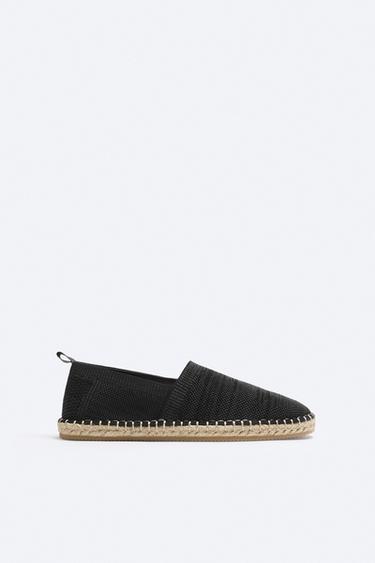 KNIT ESPADRILLES - Black by Zara