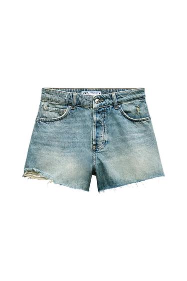 Z1975 MID RISE RIPPED SHORTS