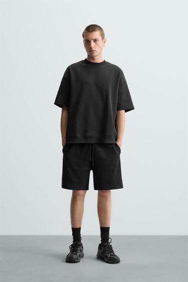 TECHNICAL INTERLOCK BERMUDA SHORTS - Black by Zara - Image 0