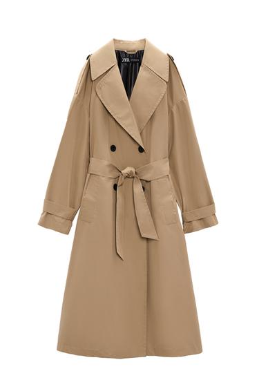 TECHNICAL TRENCH COAT WITH BELT