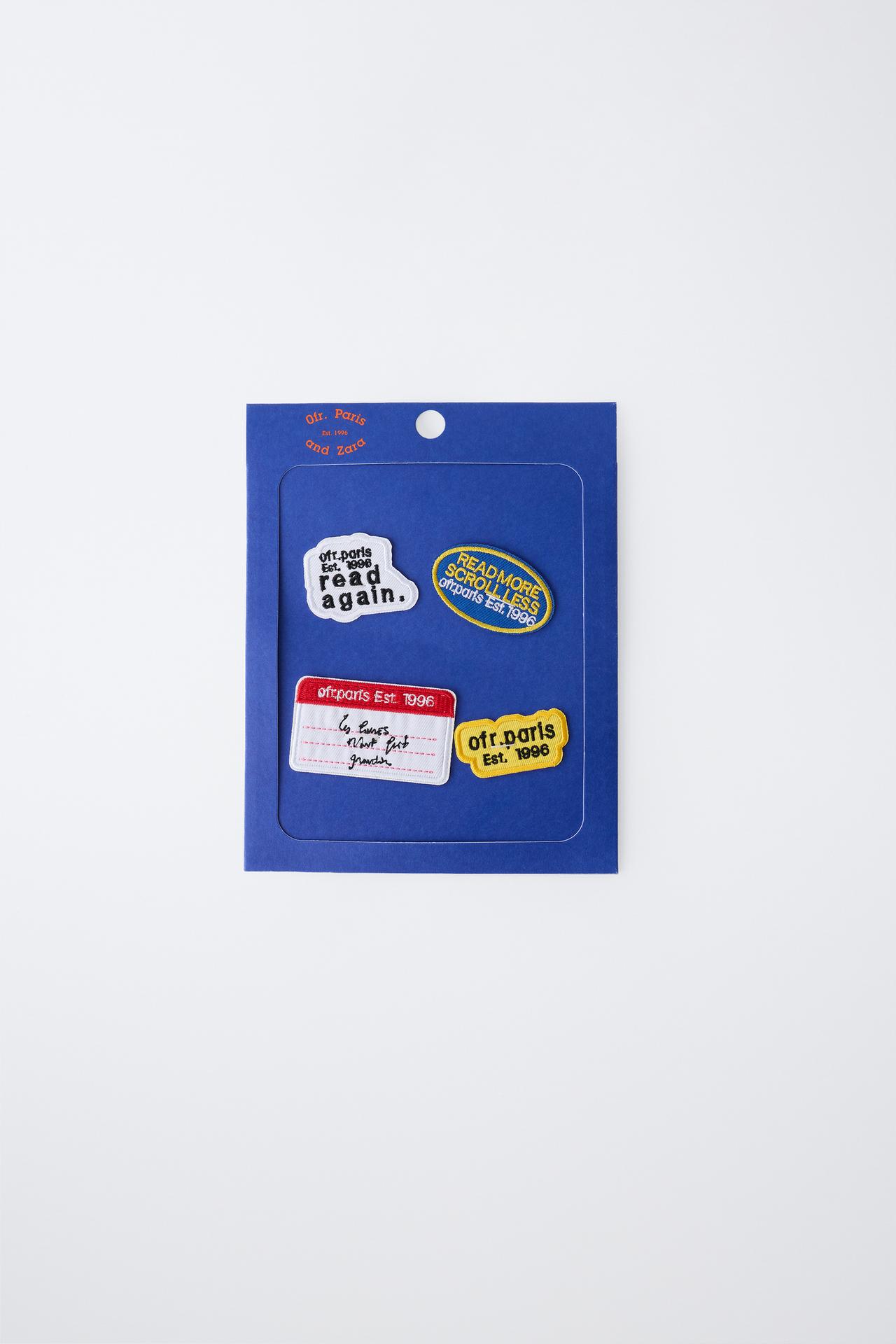 0FR. PARIS X ZARA FOUR-PACK PATCHES — Multicolored