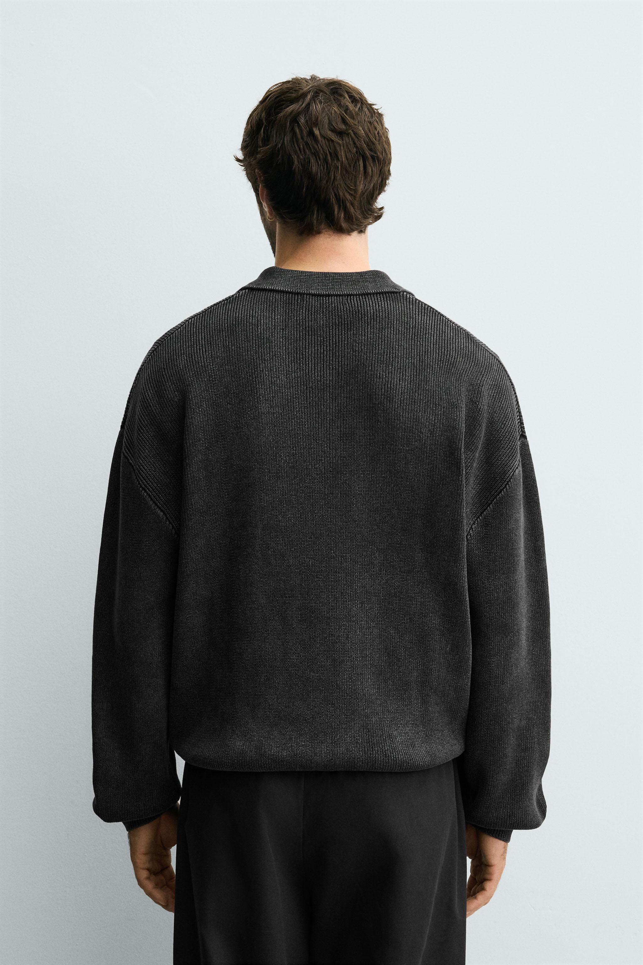 【早い者勝ち❗️】stone  襟付きニット　ブラック　XL STONE ISLAND - 【ラスト1点】568A3 / KNIT SWEATER / ニットセーター