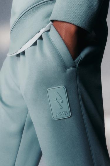ჯოგერი SPORTY დარეზინებული ეტიკეტით - Zara-ს Blue / Grey