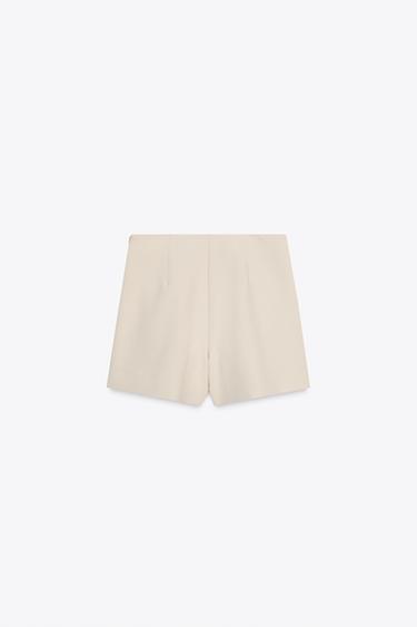 ASYMMETRIC SKORT WITH APPLIQUE - Bone by Zara - Image 6