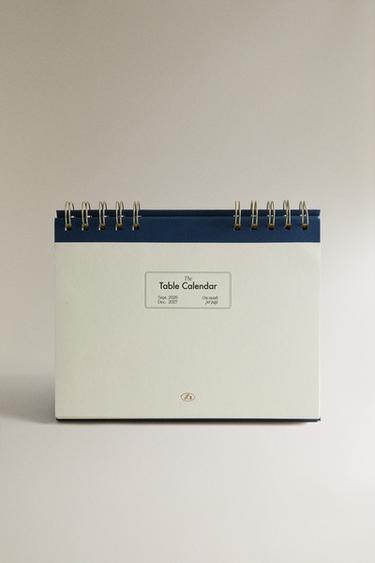 SPIRAL-BOUND DESK CALENDAR - Ecru by Zara - Image 0