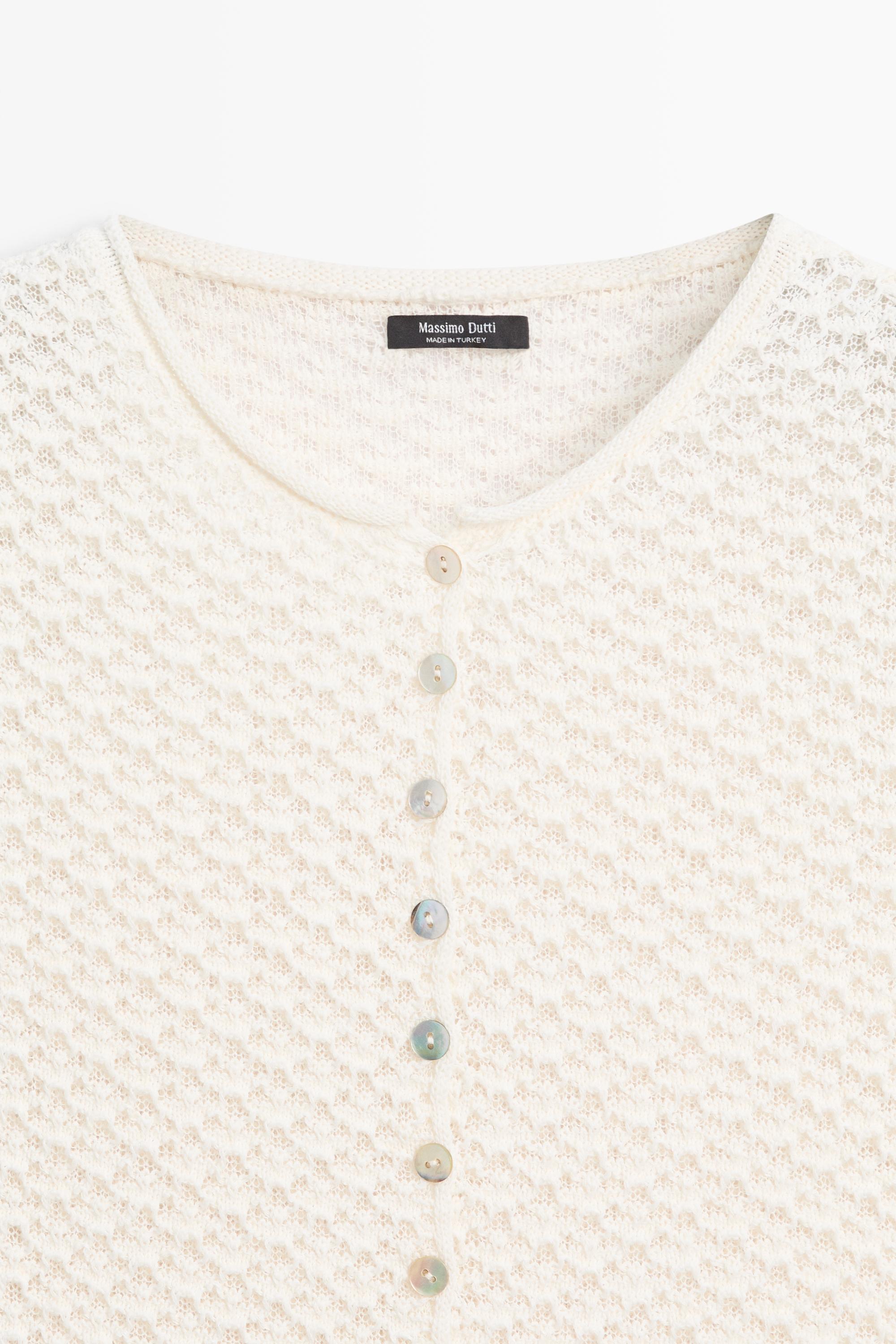 Cardigan en maille crochet