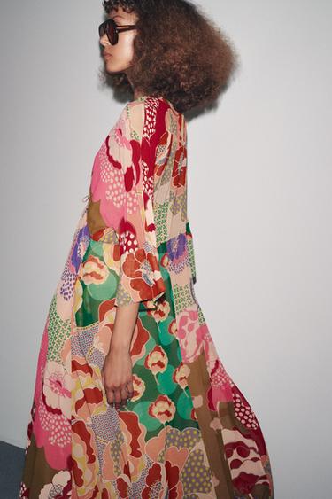 ZW COLLECTION FLORAL DRESS - Printed by Zara - Image 1