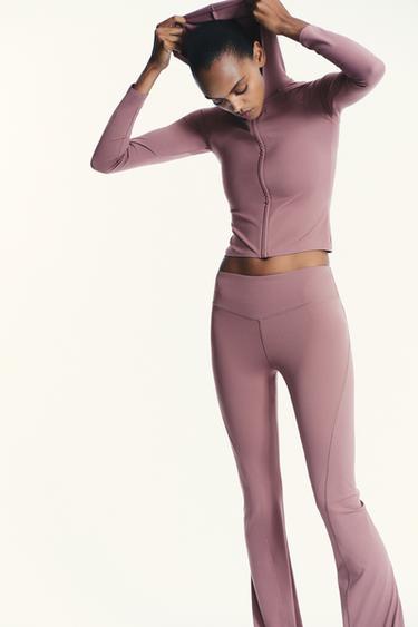 Zara POLYAMIDE SWEATSHIRT - Mauve
