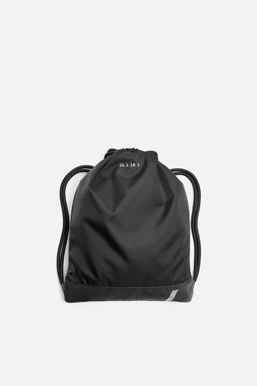 DRAWSTRING SPORTS BACKPACK - Black by Zara