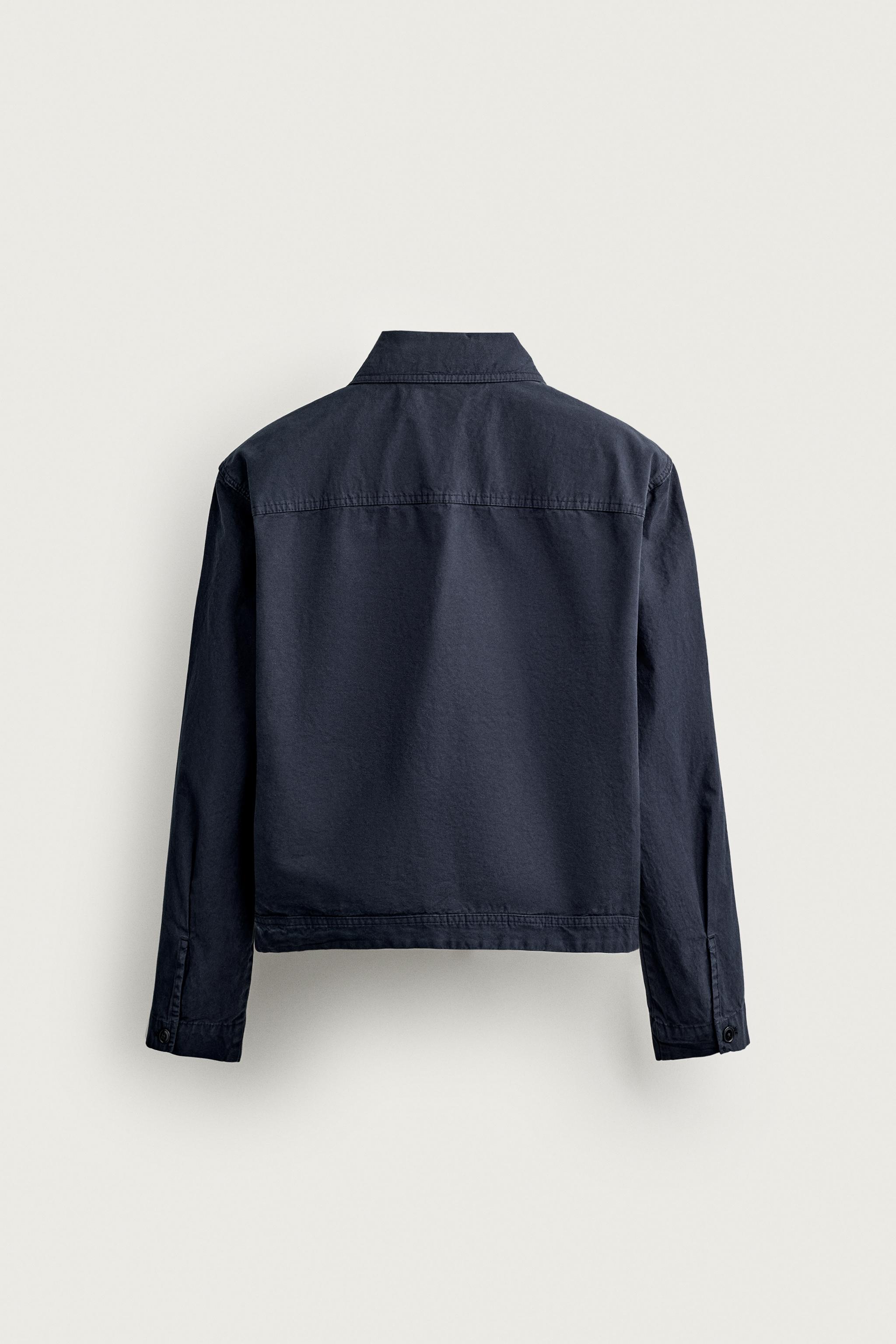 Zara RELAXED FIT CEPLİ İNCE CEKET görsel 2