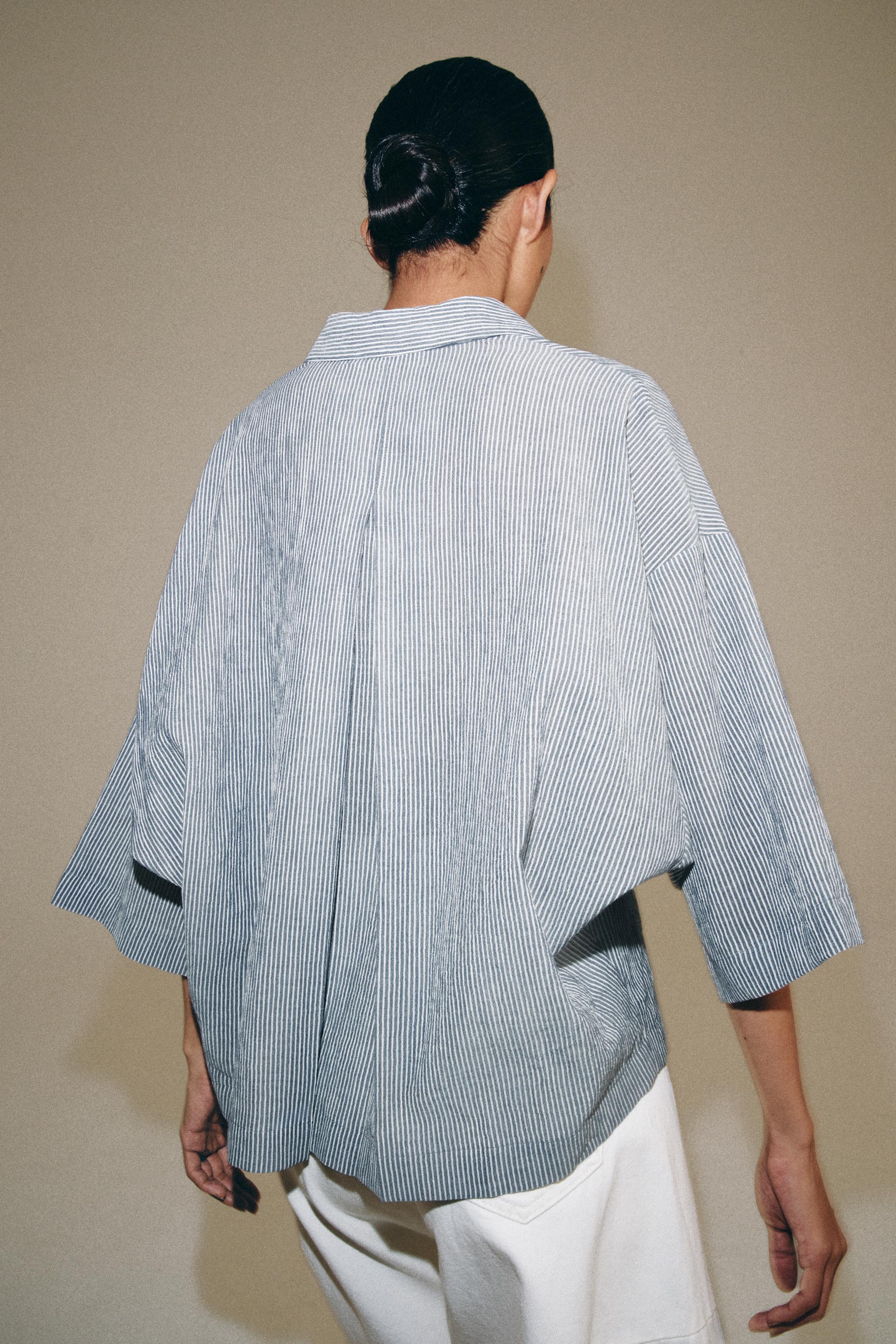 ZW COLLECTION SHORT SLEEVE SHIRT — Navy blue