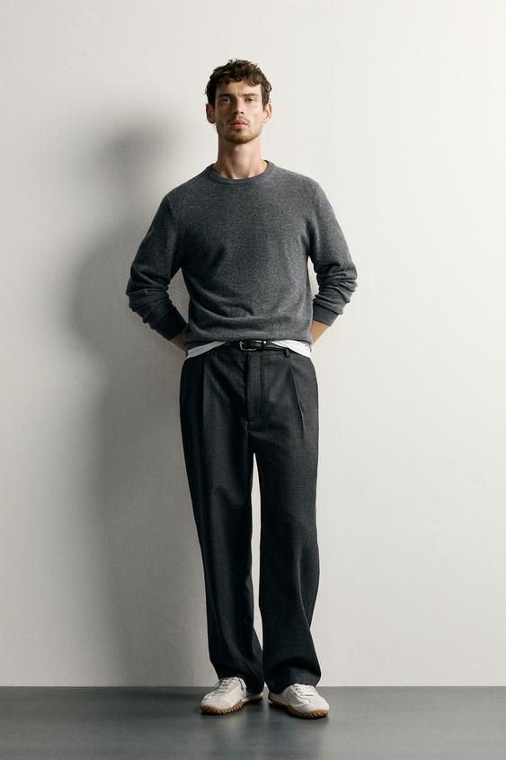 SUÉTER REGULAR FIT 100% CASHMERE - Gris vigoré de Zara - Imagen 0